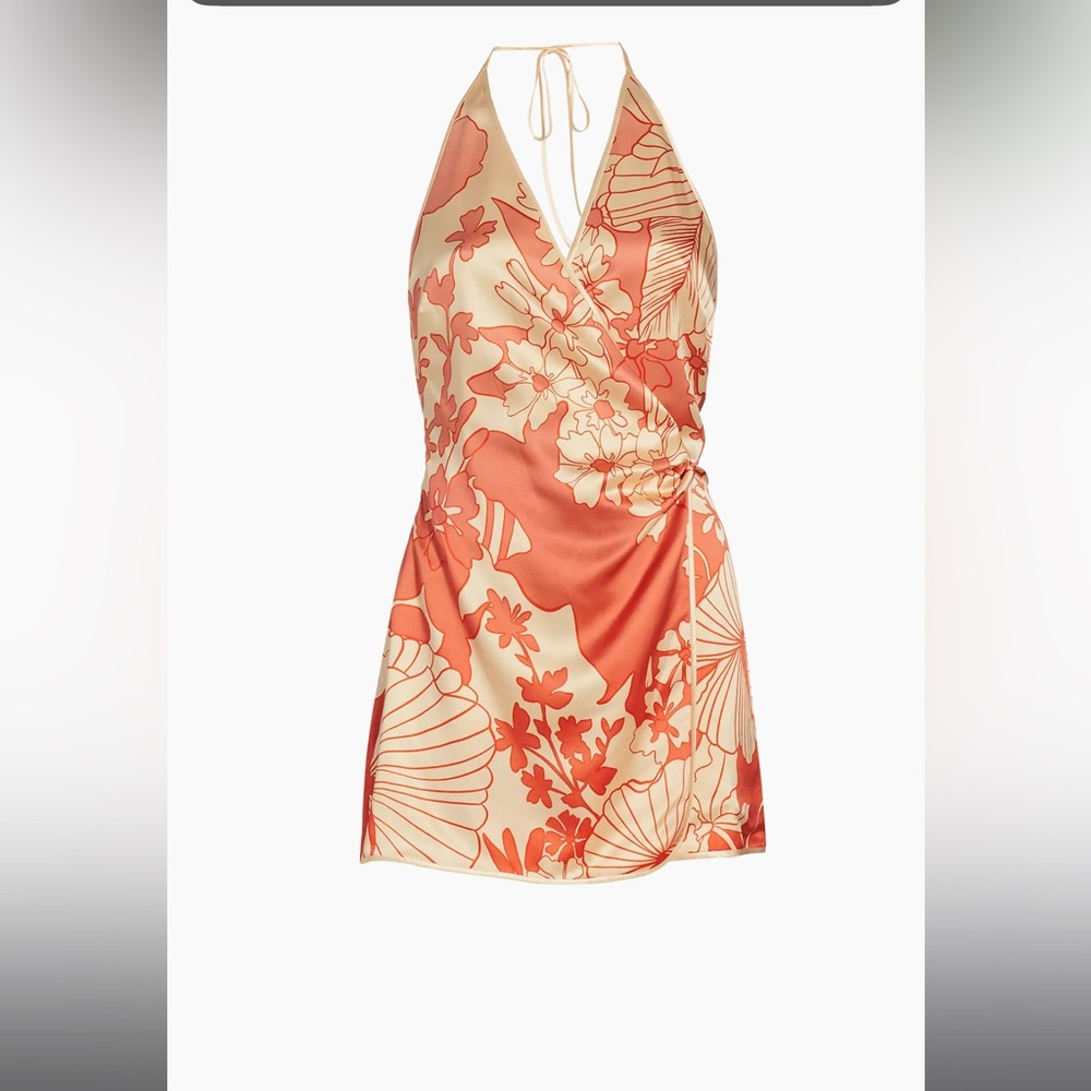 SIR. Como Floral Silk Twist Minidress